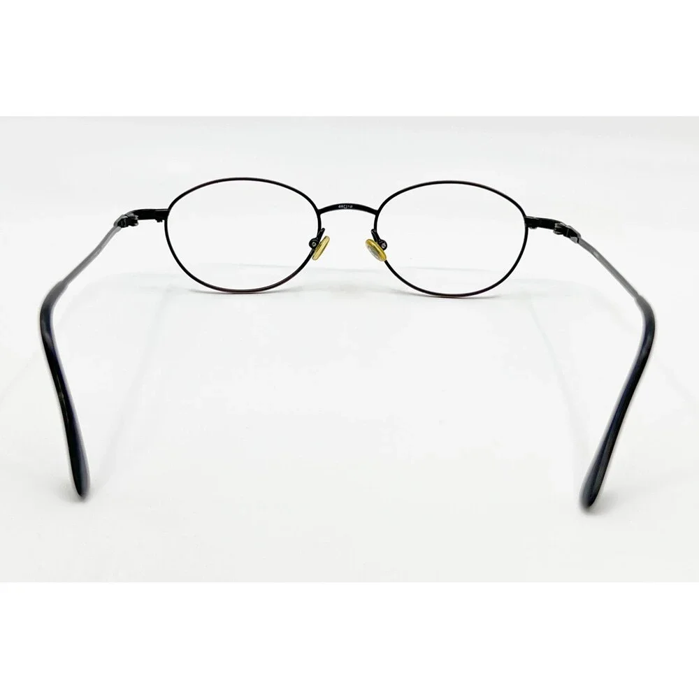 Rebel Eyeglasses Unisex Pewter Oval Metal Frames 49-19-140 Small Medium